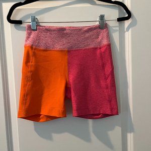 Outdoor Voices Pink and Orange Athletic Shorts